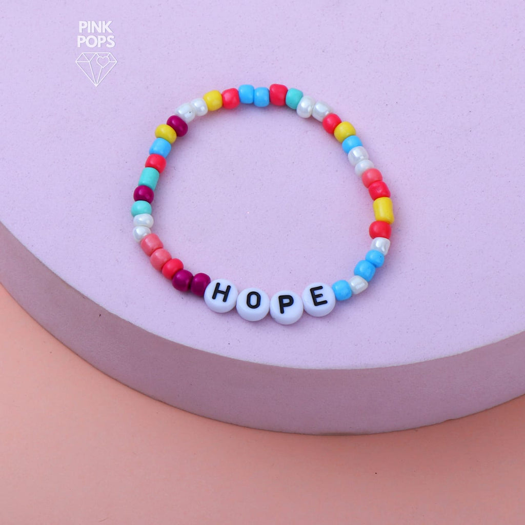 Colourful Beads Hope Bracelet
