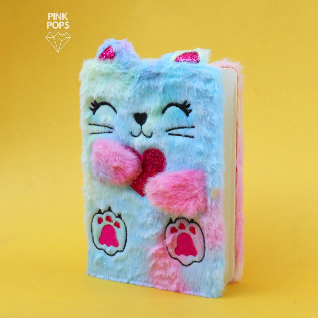 Multicolor Fur Cat Notebook