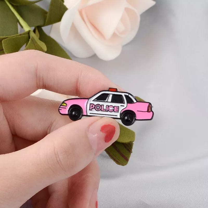 Police Car Enamel Pin