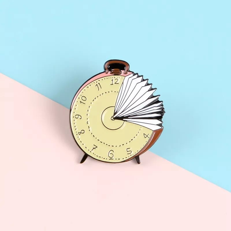 Time Clock Enamel Pin – pinkpops.pk