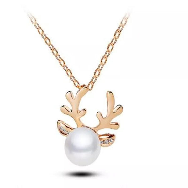 Antlers Pearl Chain Pendant