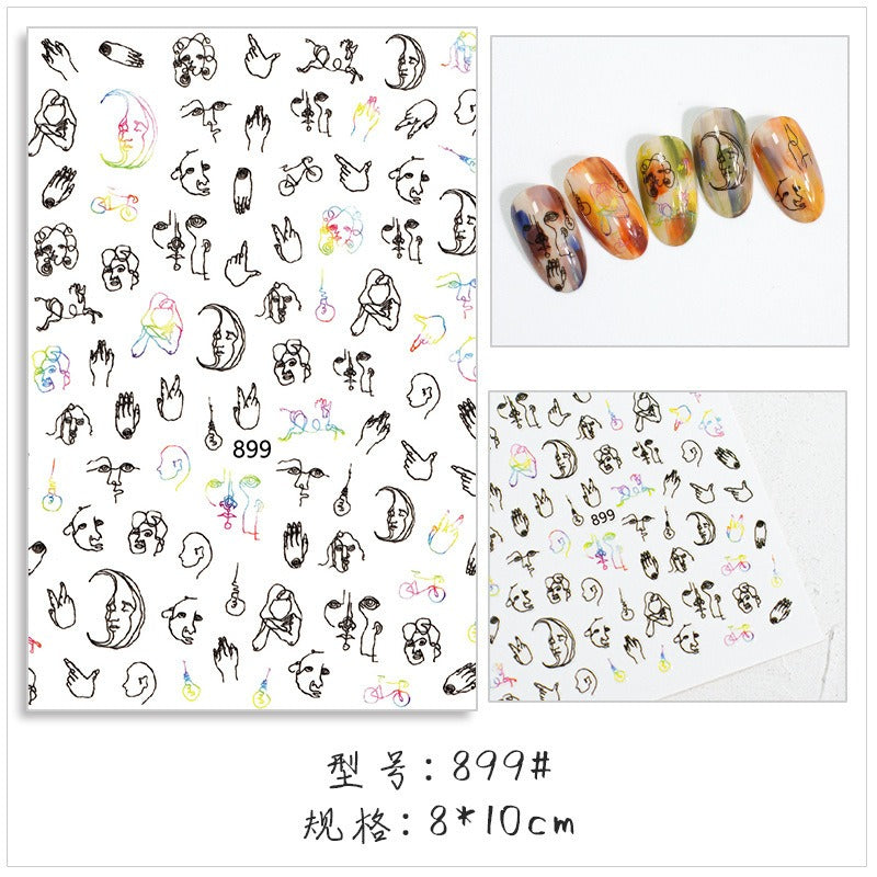 Nail Art Stickers - Design 24