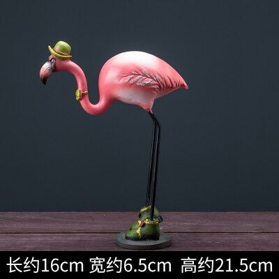 Flamingo In Green Boots