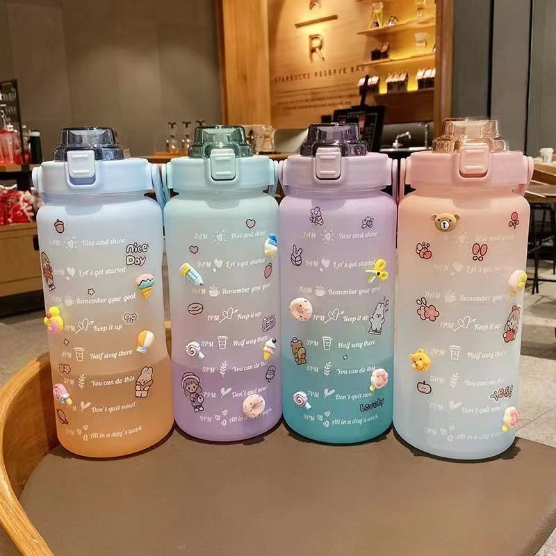 Gradient Color Premium Water Bottle 2-L