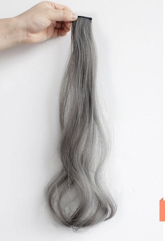 Ash Gray Hair Extensions
