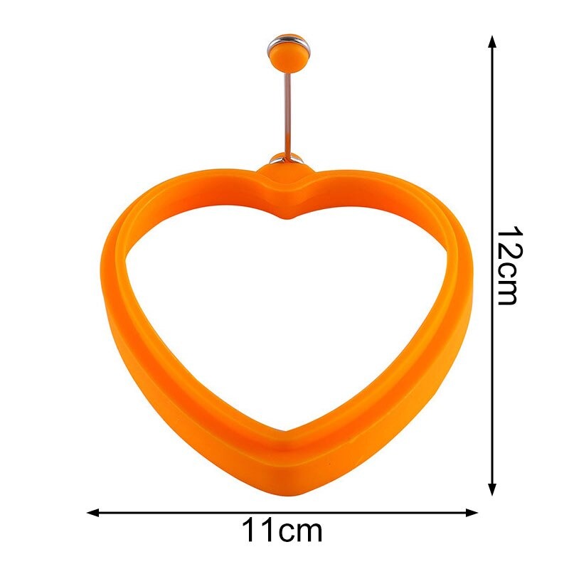 Orange Heart Shape Silicone Egg String