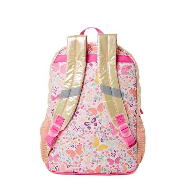 Puffer Butterfly Pink Backpack