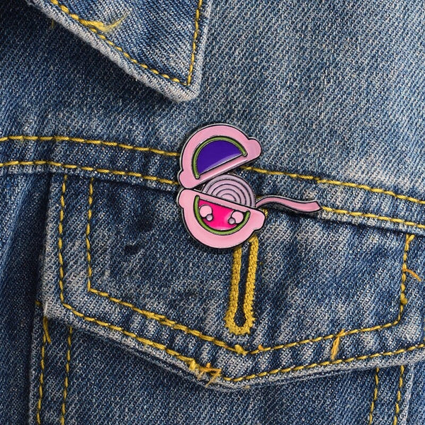 Round Bubble Gun Enamel Pin