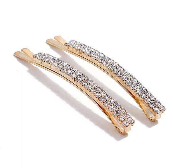 Gold Rhinestone Hair Clip