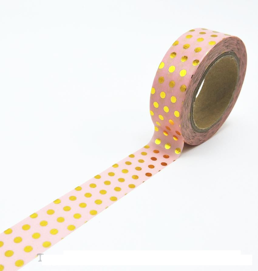 Pink Polka Dot Design Washi Tape